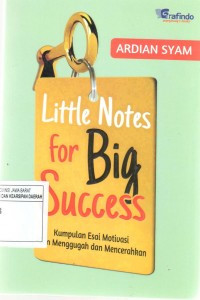 Image of Little notes for big success